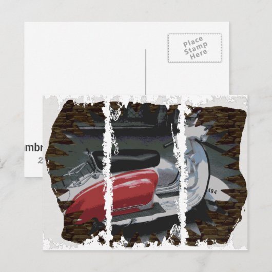 Schmutziges 3Tall packt Postkarte ein (Vorne/Hinten)