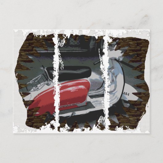 Schmutziges 3Tall packt Postkarte ein (Vorderseite)