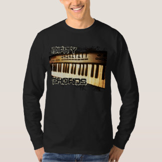 Schmutziges Akkord-Klavier u. Tastaturen T-Shirt
