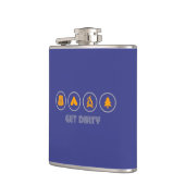 Schmutziges Camping Flachmann (Links)