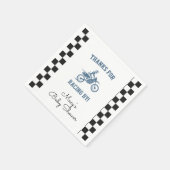 Schmutziges Fahrrad-Baby-Shower Serviette (Ecke)