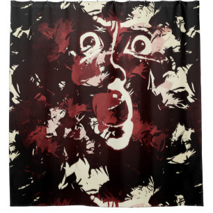 schmutziges Gesicht Duschvorhang