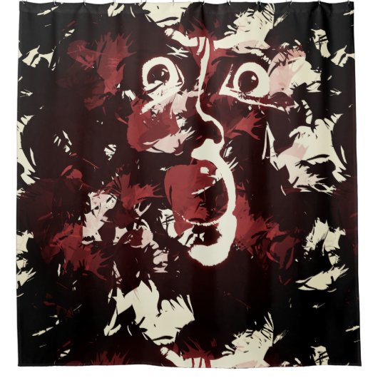 schmutziges Gesicht Duschvorhang (Vorderseite)