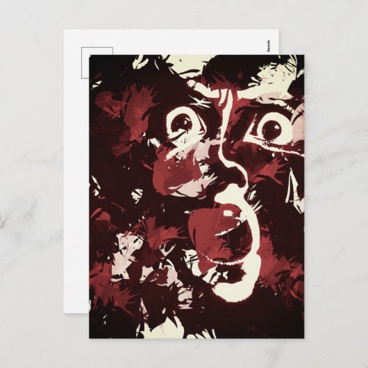 schmutziges Gesicht Feiertagspostkarte (Vorne/Hinten)