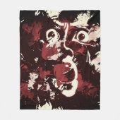 schmutziges Gesicht Fleecedecke (Vorderseite)