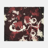 schmutziges Gesicht Fleecedecke (Vorderseite (Horizontal))