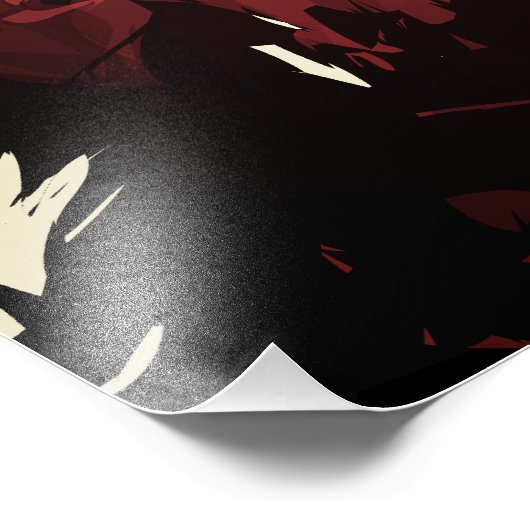 schmutziges Gesicht Fotodruck (Ecke)