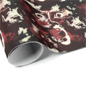 schmutziges Gesicht Geschenkpapier (Rolleneckpunkt)