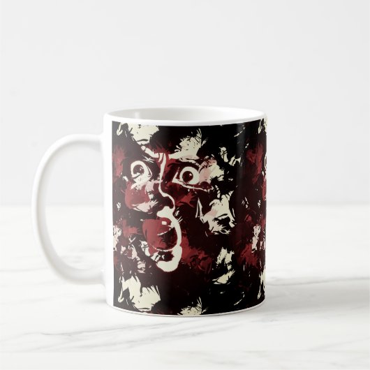 schmutziges Gesicht Kaffeetasse (Links)