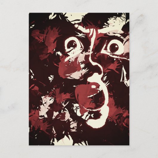 schmutziges Gesicht Postkarte (Vorderseite)