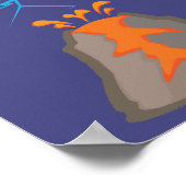 Schmutziges Gewitter Poster (Ecke)