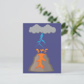 Schmutziges Gewitter Postkarte (Stehend Vorderseite)
