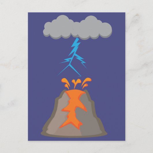 Schmutziges Gewitter Postkarte (Vorderseite)