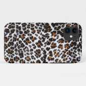 schmutziges Grunge Leopardenblatt Case-Mate iPhone Hülle (Rückseite (Horizontal))