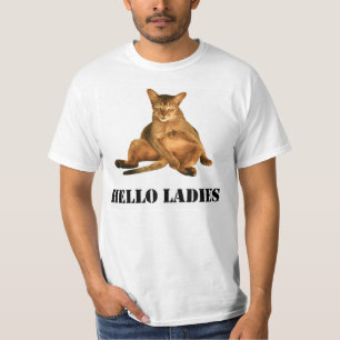 Schmutziges Katzen-T-Shirt, hallo das grafische T-Shirt