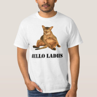 Schmutziges Katzen-T-Shirt, hallo das grafische T-Shirt