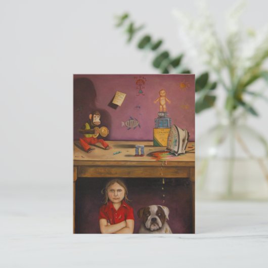 schmutziges Kind Postkarte (Stehend Vorderseite)