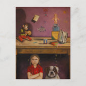 schmutziges Kind Postkarte (Vorderseite)