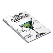 Schmutziges Martini-Cocktail-Rezept Notizblock (Rechte Seite)