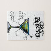 Schmutziges Martini-Cocktail-Rezept Puzzle (Horizontal)