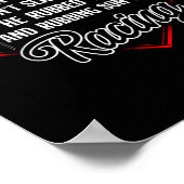 Schmutziges Rennen hat er nicht gebummelt, aber er Poster (Ecke)