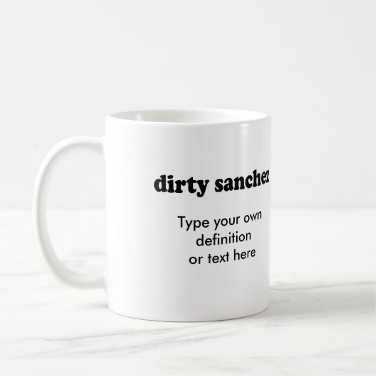 SCHMUTZIGES SANCHEZ KAFFEETASSE (Links)