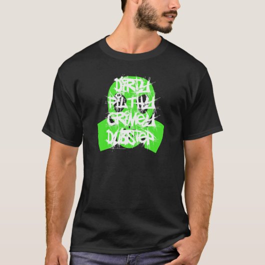 Schmutziges schmutziges Grimey Dubstep T-Shirt (Vorderseite)