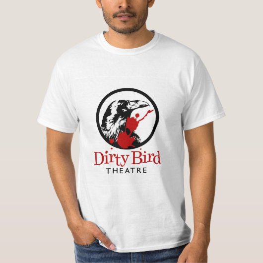 Schmutziges Vogel-Theater (das T-Shirt der Männer) (Vorderseite)