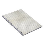 Schmutziges Zeichenpapier mit Maßeinteilung Notizblock (Rechte Seite)