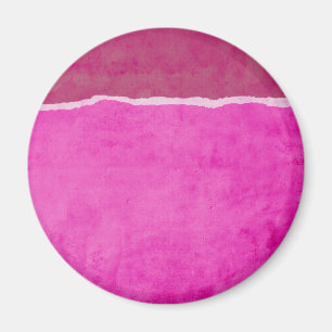 Schmutziges zerrissenes rosa Papier Magnet