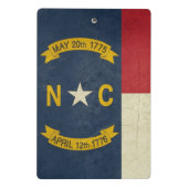 Schmutzillustration des North Carolina Mini Klemmbrett (Rückseite)