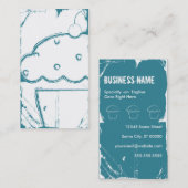 Schmutzkirschkleiner kuchen visitenkarte (Vorne/Hinten)