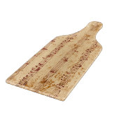 Schmutzklavier merkt Musikblatt Schneidebrett (Ecke)