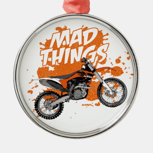 Schmutzlaufen Silbernes Ornament (Vorne)