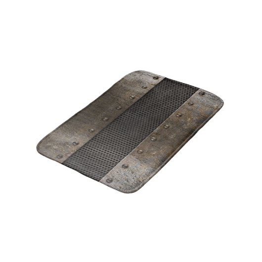 Schmutzmetallhintergrund Badematte (Schrägansicht)