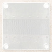 Schmutzmetallhintergrund Glasuntersetzer (Rückseite)