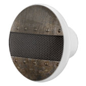 Schmutzmetallhintergrund Keramikknauf (Rechts)