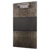 Schmutzmetallhintergrund Klemmbrett (Links)