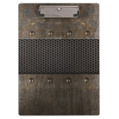 Schmutzmetallhintergrund Klemmbrett (Vorderseite)