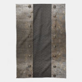 Schmutzmetallhintergrund Küchentuch (Vertikal)