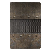 Schmutzmetallhintergrund Mini Klemmbrett (Rückseite)