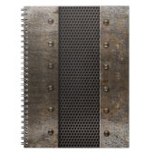 Schmutzmetallhintergrund Notizblock (Vorderseite)