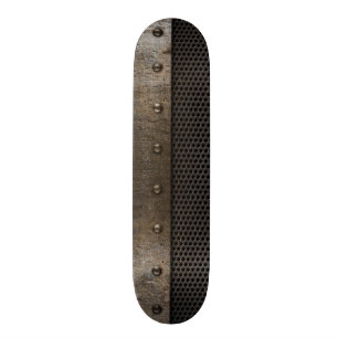 Schmutzmetallhintergrund Skateboard