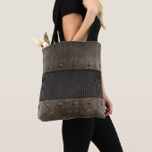 Schmutzmetallhintergrund Tasche (Von Nahem)