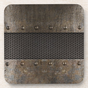 Schmutzmetallhintergrund Untersetzer