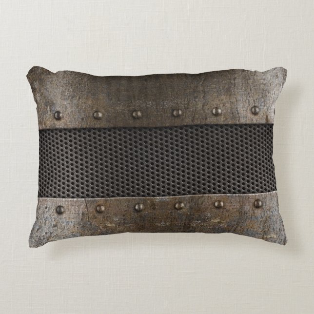 Schmutzmetallhintergrund Zierkissen (Vorderseite)