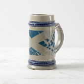 Schmutzscottish-Flagge Bierglas (VorderseiteRechts)