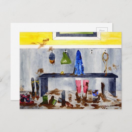 Schmutzstiefel Postkarte (Vorne/Hinten)