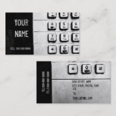 Schmutztastatur-Visitenkarte Visitenkarte (Vorne/Hinten)