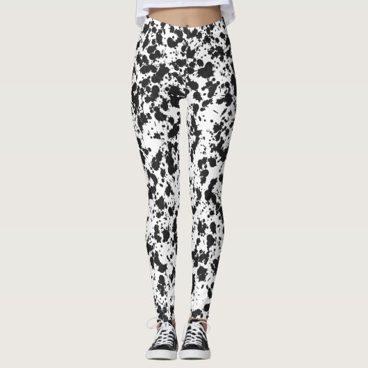 Schmutztextur oder Abstrakter Spatter Leggings (Vorderseite)